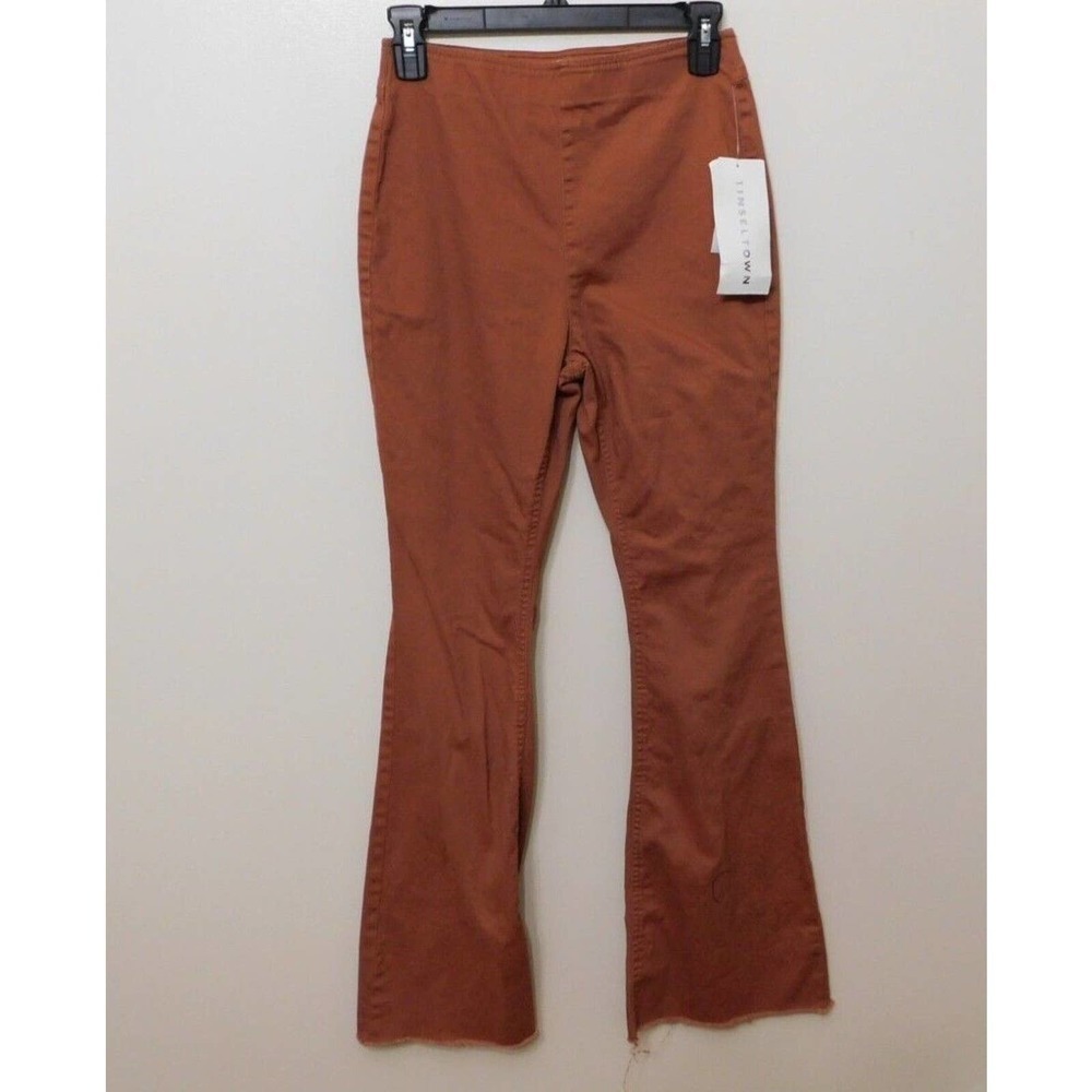 JR477 Tinseltown French Roast Brown Juniors' Pull-On Flare-Leg Jeans Size 3